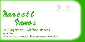 marcell vamos business card